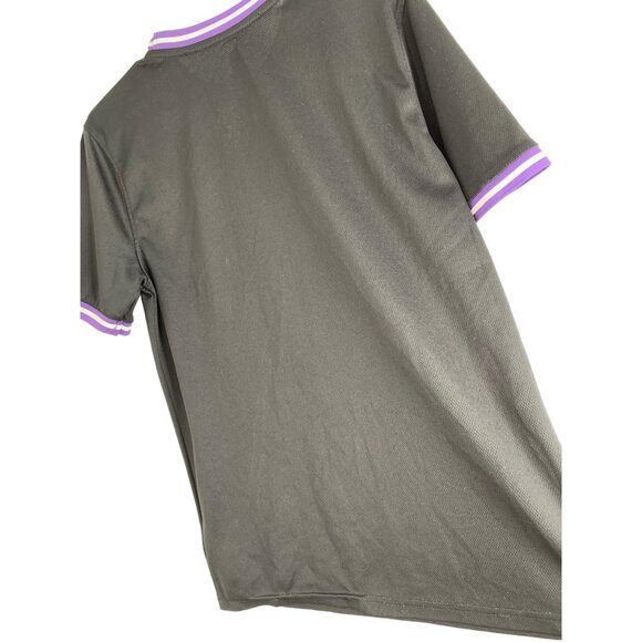 Mens NBA Los Angeles Lakers S Polyester Tshirt Black Short Sleeve Basketball - Picture 4 of 9